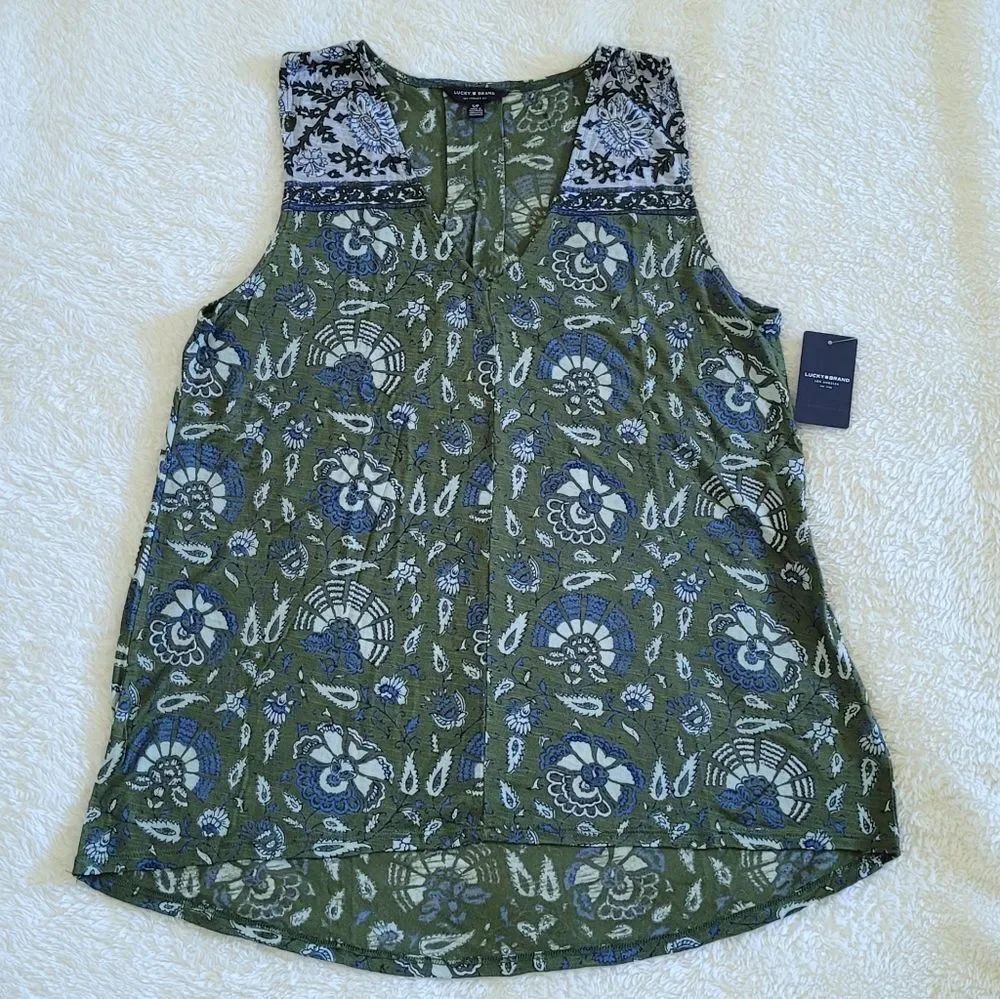 Lucky🍀 Brand Floral💐 Print Sleeveless Top - NWT
